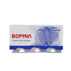 Вормил (аналог Альдазол, Альбендазол) жевательные таблетки 400 мг N3 в Севастополе и области фото
